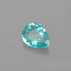 0.98 ct Blue Apatite Stone, Natural Apatite in Pear Facet Shape for Sale