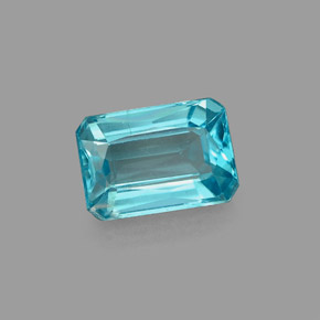 1.19 ct Blue Apatite Gemstone, Apatite Gem in Octagon / Scissor Cut Shape for Sale.