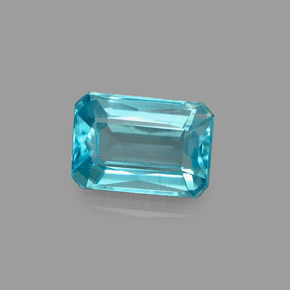 1.19 ct Blue Apatite Stone, Natural Apatite in Octagon / Scissor Cut Shape for Sale
