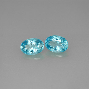 1.09 ct Blue Apatite Stone, Natural Apatite in Oval Facet Shape for Sale