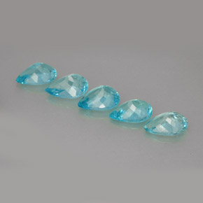 Apatite Gemstone in 7 x 5 mm (calibrated) Size for Sale, Apatite Stone in Light Blue Color