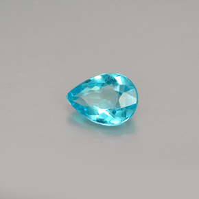 0.67 ct Blue Apatite Stone, Natural Apatite in Pear Facet Shape for Sale