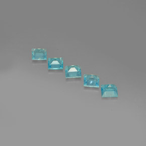 Apatite Gemstone in 5 x 5 mm (calibrated) Size for Sale, Apatite Stone in Light Blue Color