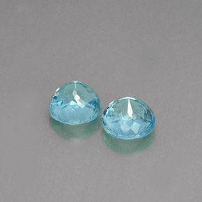 Apatite Gemstone in 5 mm (calibrated) Size for Sale, Apatite Stone in Light Blue Color