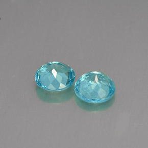 Apatite Gemstone in 5 mm (calibrated) Size for Sale, Apatite Stone in Light Blue Color