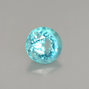0.92 ct Blue Apatite Stone, Natural Apatite in Round Facet Shape for Sale