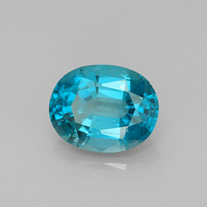 2.99 ct Blue Apatite Stone, Natural Apatite in Oval Facet Shape for Sale