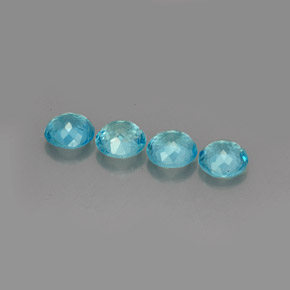Apatite Gemstone in 5.6 mm Size for Sale, Apatite Stone in Light Blue Color