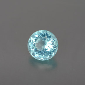 0.73 ct Blue Apatite Stone, Natural Apatite in Round Facet Shape for Sale