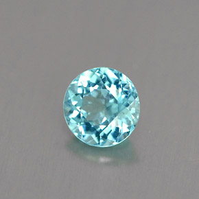 0.60 ct Blue Apatite Stone, Natural Apatite in Round Facet Shape for Sale