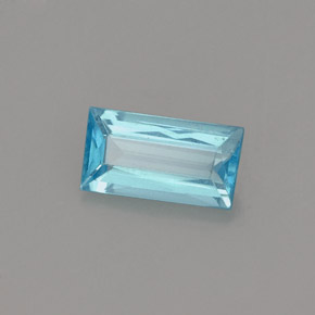 0.67 ct Blue Apatite Stone, Natural Apatite in Baguette / Scissor Cut Shape for Sale