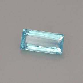 1.08 ct Blue Apatite Stone, Natural Apatite in Baguette / Scissor Cut Shape for Sale