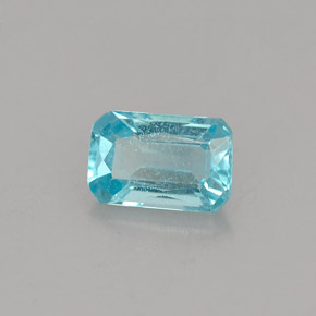 0.76 ct Blue Apatite Stone, Natural Apatite in Octagon Facet Shape for Sale