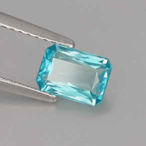 1.02 ct Blue Apatite Stone, Natural Apatite in Octagon / Scissor Cut Shape for Sale