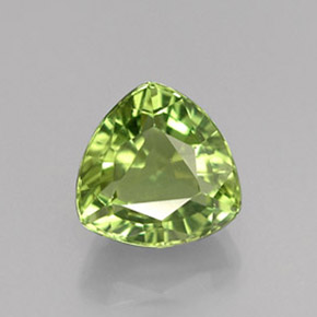 1.73 ct Green Apatite Stone, Natural Apatite in Trillion Facet Shape for Sale