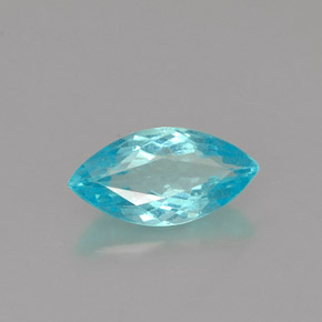 0.82 ct Blue Apatite Stone, Natural Apatite in Marquise Facet Shape for Sale
