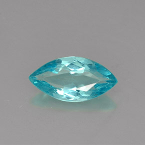 0.79 ct Blue Apatite Gemstone, Apatite Gem in Marquise Facet Shape for Sale.
