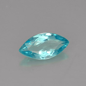 0.79 ct Blue Apatite Stone, Natural Apatite in Marquise Facet Shape for Sale