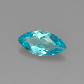 0.79 ct Blue Apatite Stone, Natural Apatite in Marquise Facet Shape for Sale