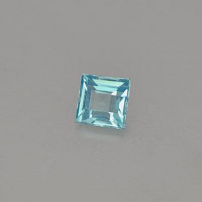 0.41 ct Blue Apatite Stone, Natural Apatite in Square Facet Shape for Sale