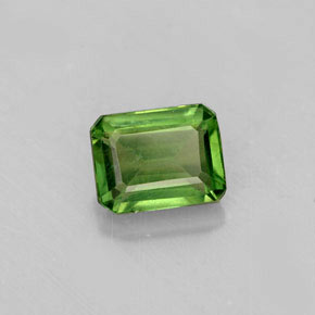 1.58 ct Green Apatite Stone, Natural Apatite in Octagon Facet Shape for Sale