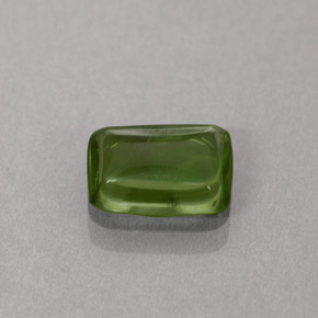 1.21 ct Green Apatite Stone, Natural Apatite in Cushion Cabochon Shape for Sale