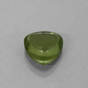 1.77 ct Green Apatite Stone, Natural Apatite in Trillion Cabochon Shape for Sale