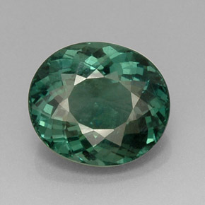 10.98 ct Green Apatite Gemstone, Apatite Gem in Oval Portuguese-Cut Shape for Sale.