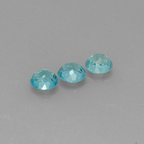 Apatite Gemstone in 5.4 mm Size for Sale, Apatite Stone in Light Blue Color