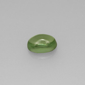 0.63 ct Green Apatite Stone, Natural Apatite in Oval Cabochon Shape for Sale