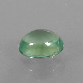 0.33 ct Green Apatite Gemstone, Apatite Gem in Oval Cabochon Shape for Sale.