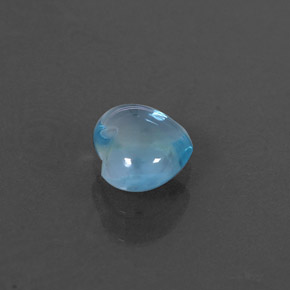 0.65 ct Blue Apatite Stone, Natural Apatite in Heart Cabochon Shape for Sale
