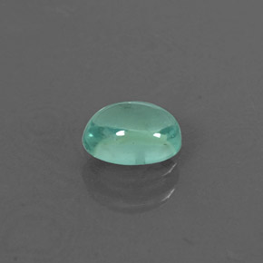 0.47 ct Green Apatite Gemstone, Apatite Gem in Oval Cabochon Shape for Sale.