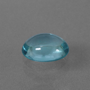 0.67 ct Blue Apatite Stone, Natural Apatite in Oval Cabochon Shape for Sale