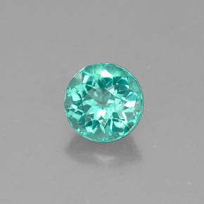 0.67 ct Green Apatite Stone, Natural Apatite in Round Facet Shape for Sale
