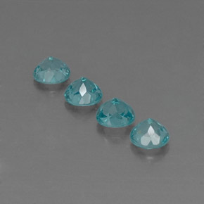 Apatite Gemstone in 4.2 mm Size for Sale, Apatite Stone in Light Blue Color