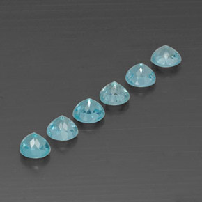 Apatite Gemstone in 4.2 mm Size for Sale, Apatite Stone in Light Blue Color
