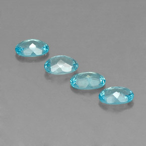 Apatite Gemstone in 6 x 4 mm (calibrated) Size for Sale, Apatite Stone in Light Blue Color