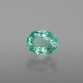 1.07 ct Green Apatite Stone, Natural Apatite in Oval Facet Shape for Sale