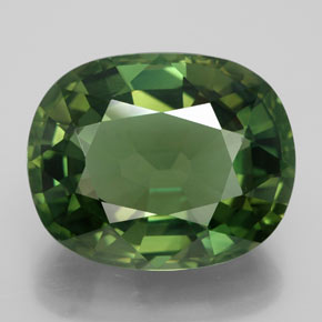 11.90 ct Green Apatite Gemstone, Apatite Gem in Oval Facet Shape for Sale.