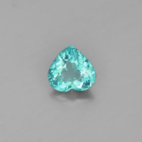 1.02 ct Green Apatite Stone, Natural Apatite in Heart Facet Shape for Sale