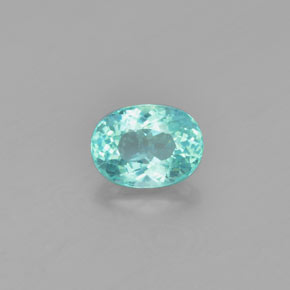 1.31 ct Green Apatite Gemstone, Apatite Gem in Oval Facet Shape for Sale.