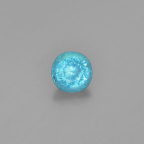 0.90 ct Blue Apatite Stone, Natural Apatite in Round Facet Shape for Sale