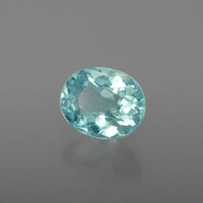 1.70 ct Blue Apatite Stone, Natural Apatite in Oval Facet Shape for Sale