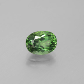 1.69 ct Green Apatite Stone, Natural Apatite in Oval Facet Shape for Sale