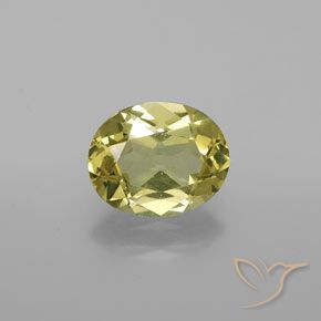 1.73ct Natural Medium Yellow Apatite, Oval, VS