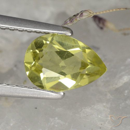 1.11ct Natural Warm Forest Green Apatite, Pear Shape, VS