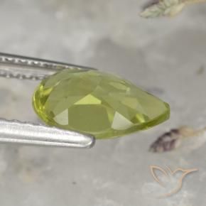 Apatite Gemstone in 9 x 6 mm (calibrated) Size for Sale, Apatite Stone in Warm Forest Green Color