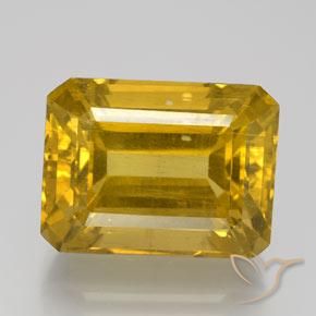 17.5 x 13.2mm Octagon Facet Yellow Apatite from Madagascar, Weight of 20.43ct, Natural untreated gemstone in VS-SI Clarity, 1pc Apatite - the Color is Yellow Brown, Mohs Hardness of 5 - 5, Photo A