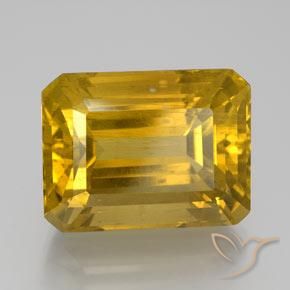 20.43 ct Yellow Apatite Stone, Natural Apatite in Octagon Facet Shape for Sale